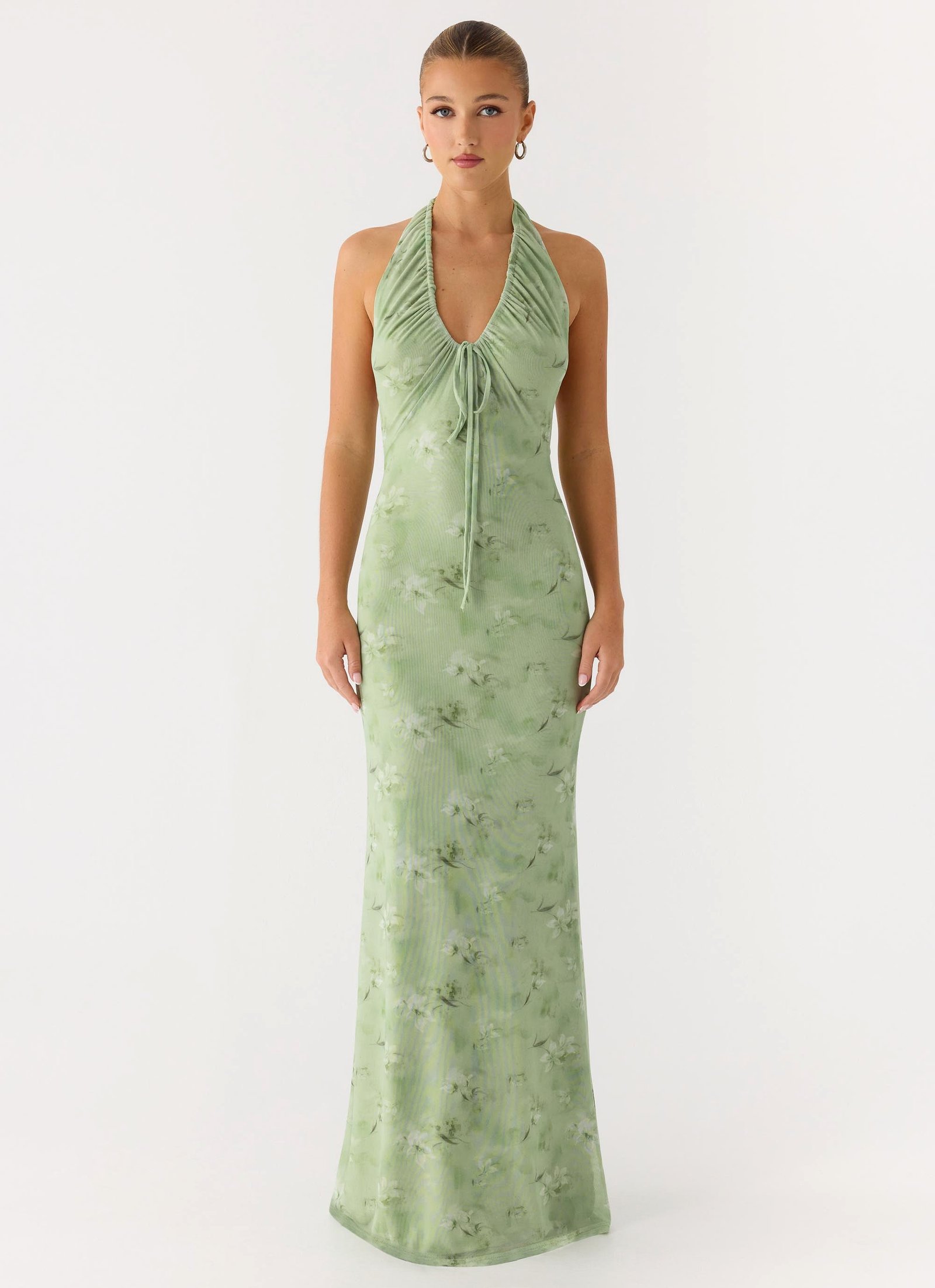 Ask You Twice Maxi Dress - Blurred Lime - Image 2