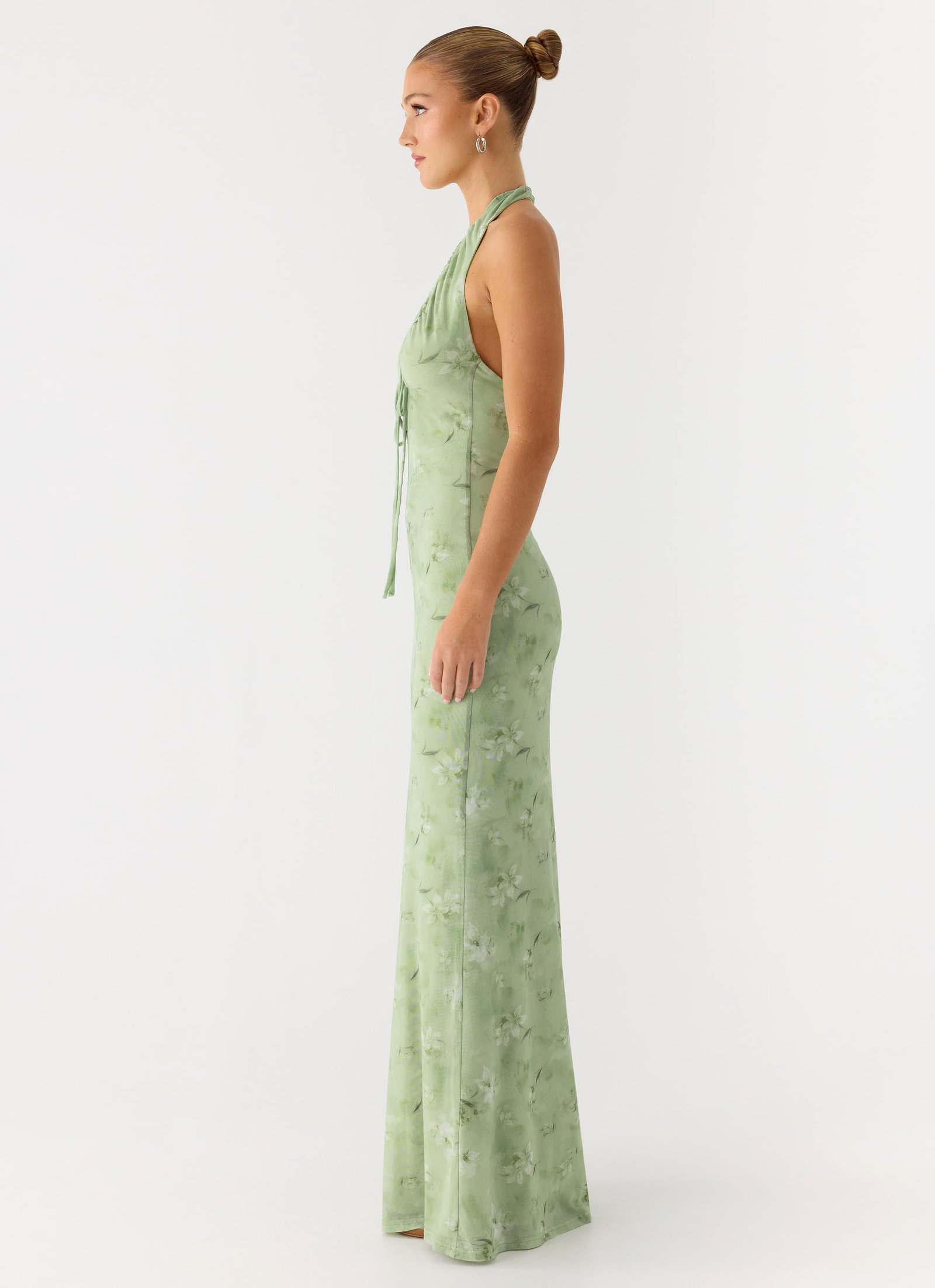 Ask You Twice Maxi Dress - Blurred Lime - Image 3