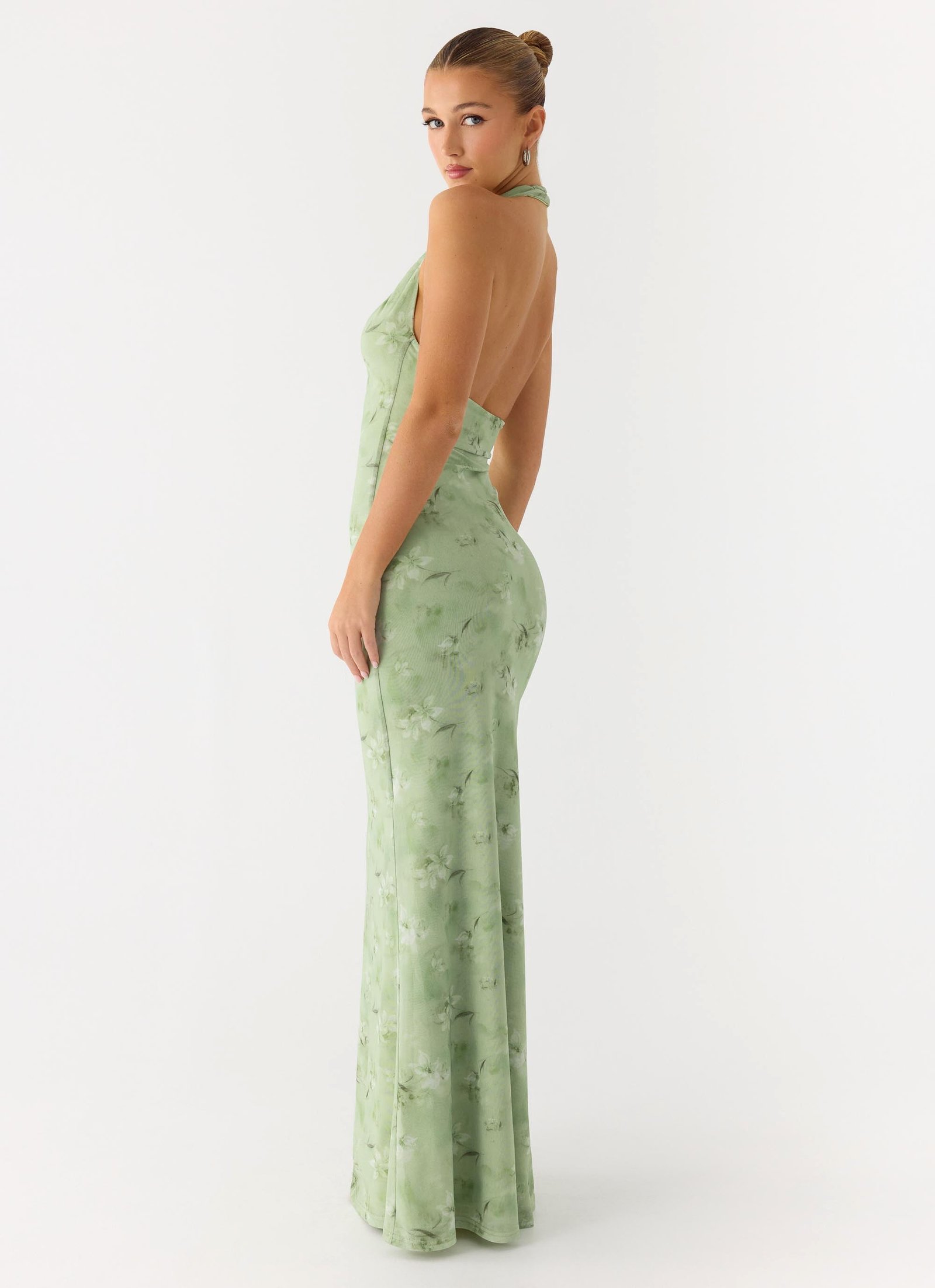 Ask You Twice Maxi Dress - Blurred Lime - Image 6