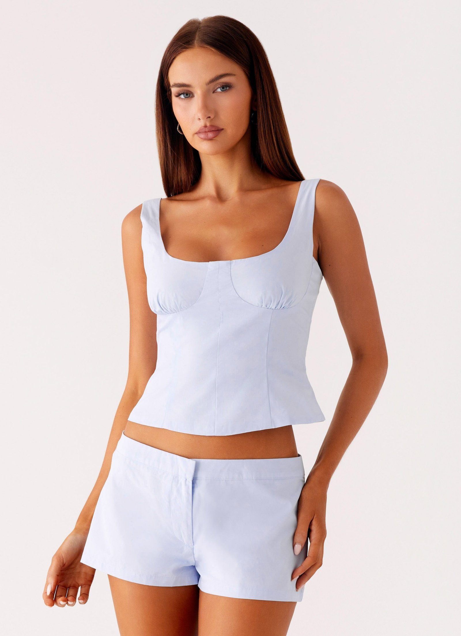 Coastline Mini Shorts - Blue - Image 5