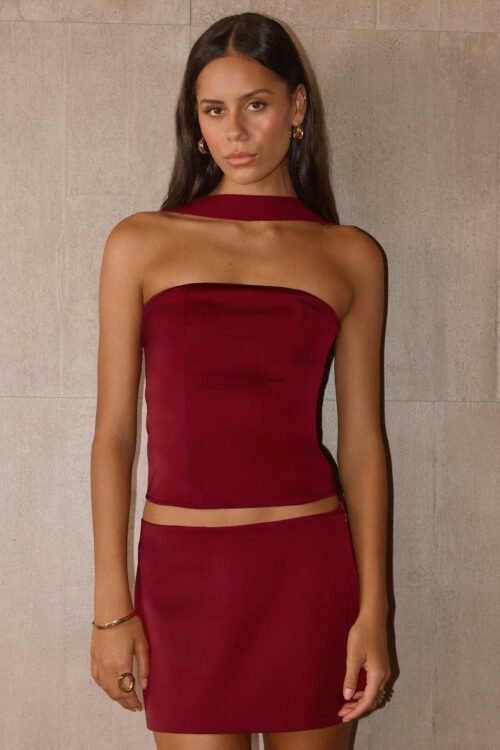 Do It Again Top - Dark Cherry