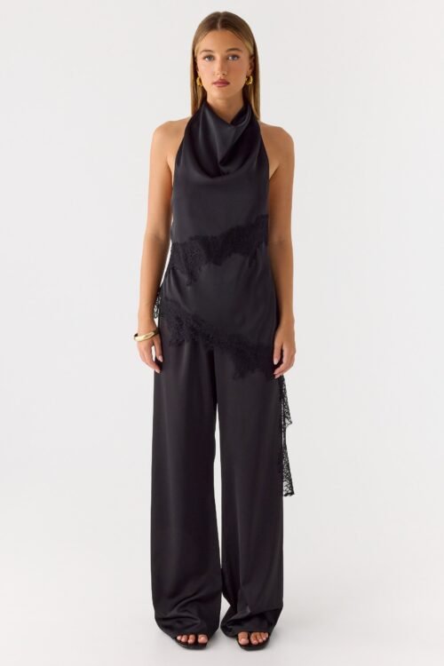 Emilee Cowl Top - Black