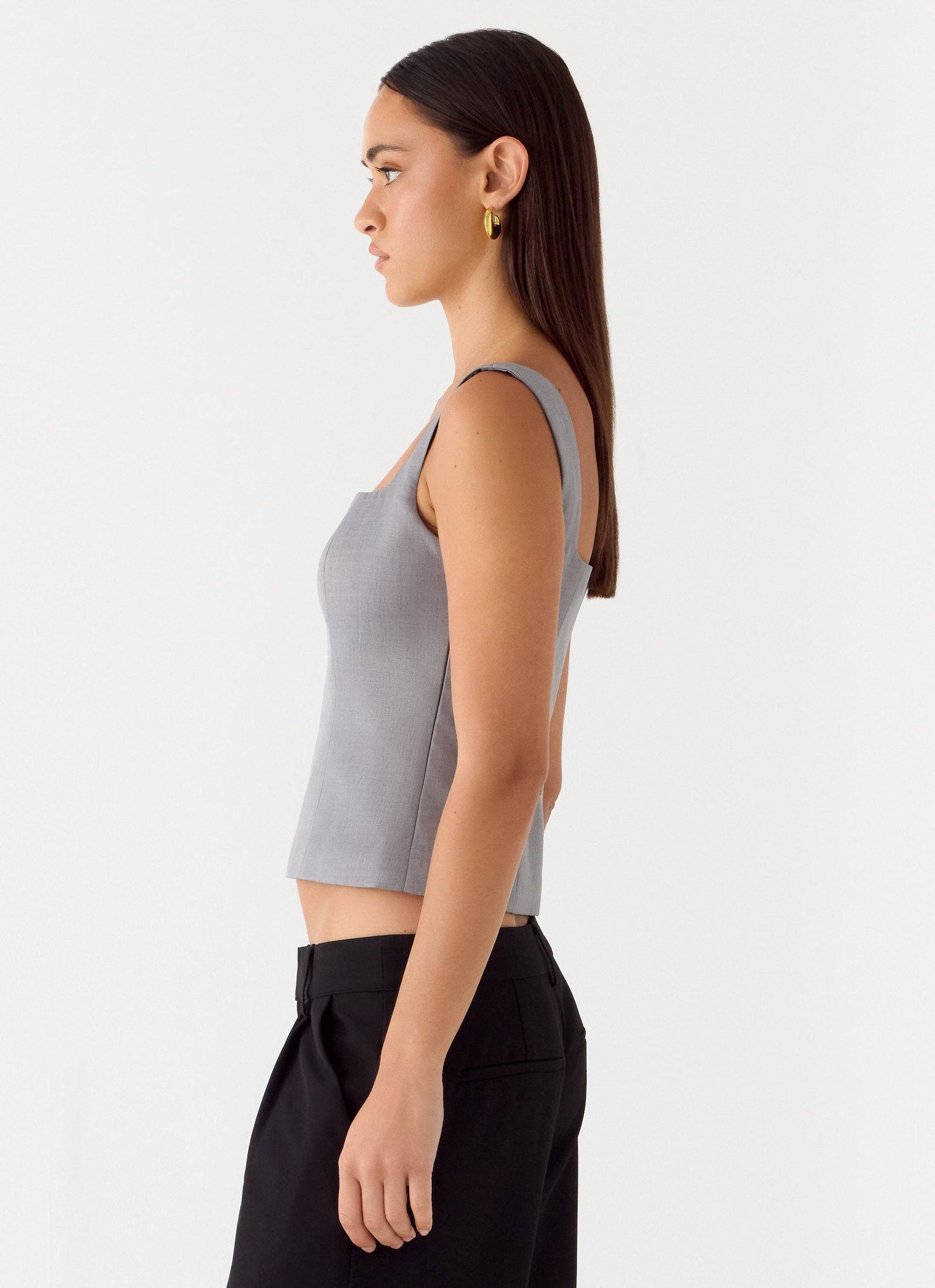 False Start Top - Smoke Grey - Image 3