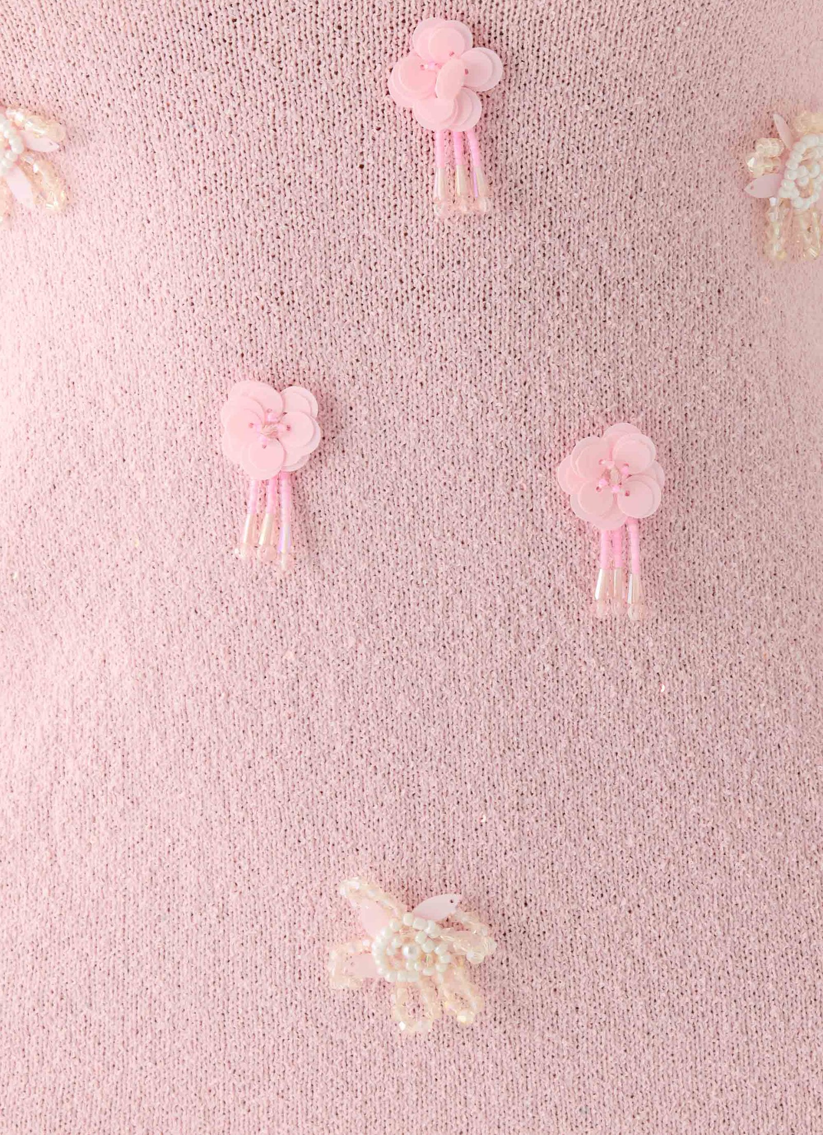 Roa Embellished Knit Mini Dress - Pink - Image 5