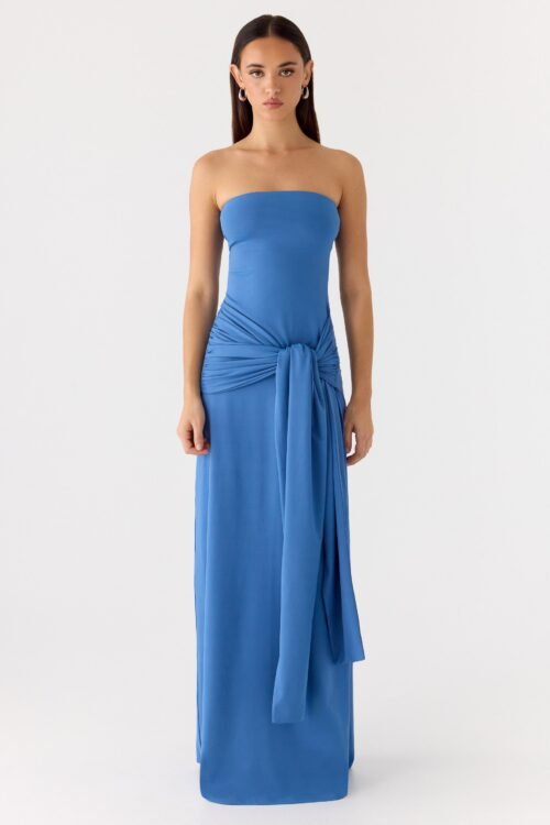 Stole My Heart Maxi Dress - Washed Navy